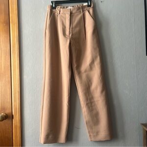 Abercrombie and Fitch Tan Sloane Tailored Wide Leg Pan Size 4/27 NWT